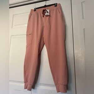 Figs Pink Sand Zamora scrub pants